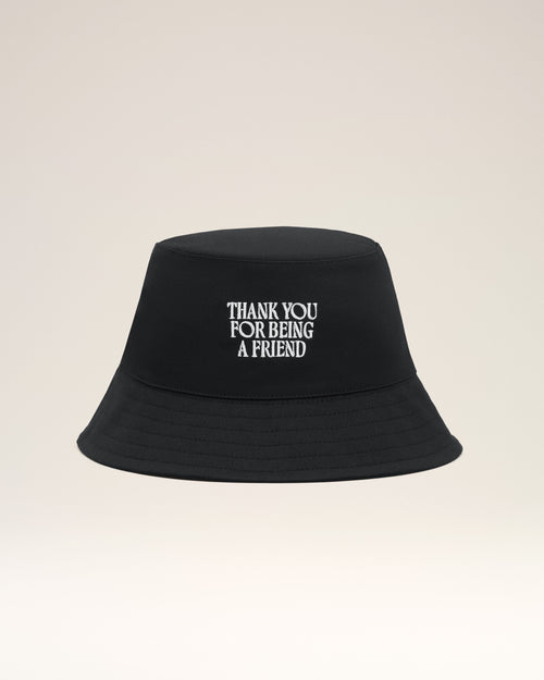Bob Noir Broderie Thank You For Being A Friend en Coton - Femme - 10 - AMI Paris - Ami Paris