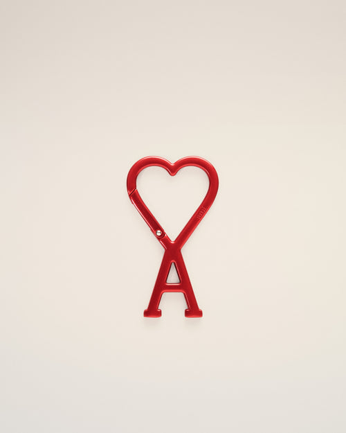 Mousqueton rouge en aluminium Ami de Coeur - Homme - 1 - AMI Paris - Ami Paris