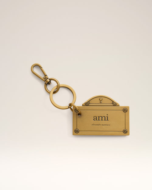 Porte Clés Or Plaque De Rue - Homme - 1 - AMI Paris - Ami Paris