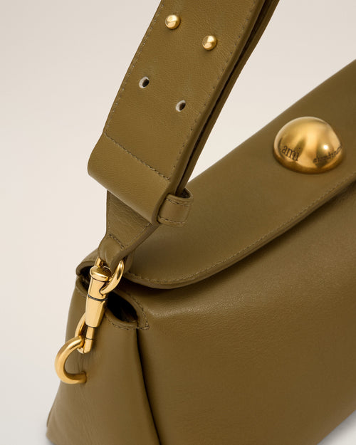 Sac Kaki Carrousel En Cuir - Femme - 13 - AMI Paris - Ami Paris