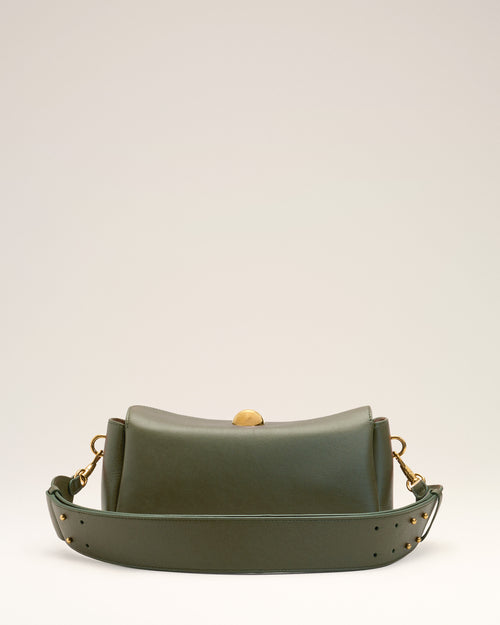 Sac Carrousel Vert en Cuir De Veau - Homme - 5 - AMI Paris - Ami Paris