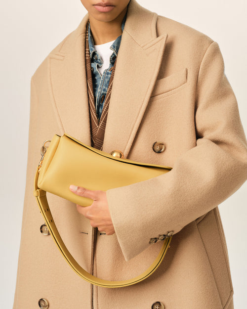                             Yellow cow leather Carrousel bag - 3                         - Ami Paris