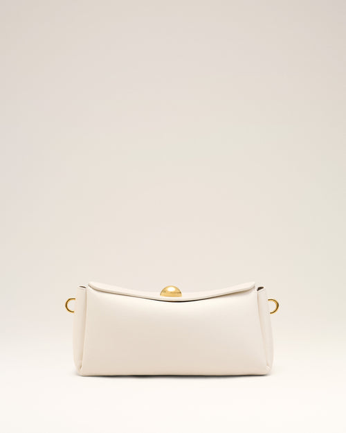 Sac Carrousel Blanc en Cuir De Veau - Femme - 11 - AMI Paris - Ami Paris