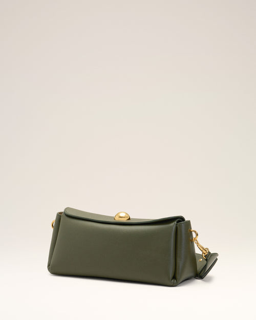 Sac Carrousel Vert en Cuir De Veau - Femme - 11 - AMI Paris - Ami Paris