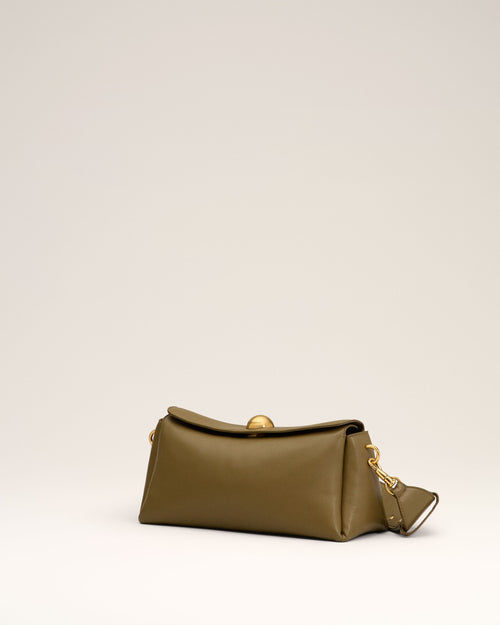 Sac Kaki Carrousel En Cuir - Homme - 4 - AMI Paris - Ami Paris