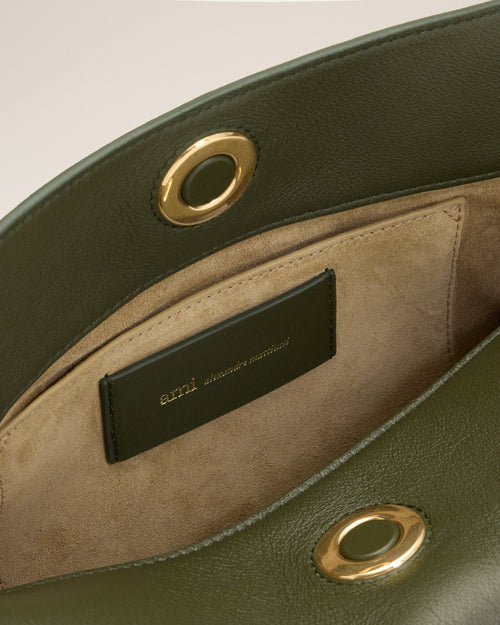 Sac Carrousel Vert en Cuir De Veau - Femme - 14 - AMI Paris - Ami Paris