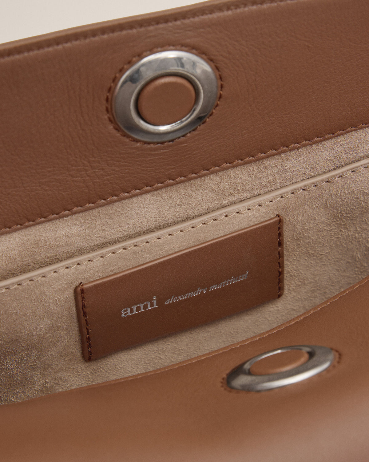 Sac Carrousel marron en cuir de veau - 15