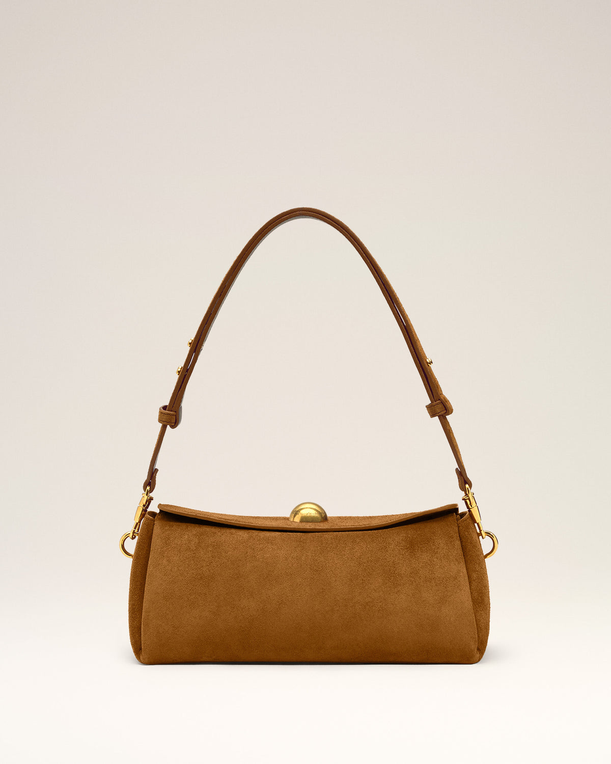 Sac Marron Carrousel En Cuir Velours - 8