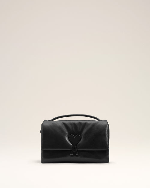 Borsa Voulez-Vous in pelle di vitello nera - Donna - 7 - AMI Paris - Ami Paris