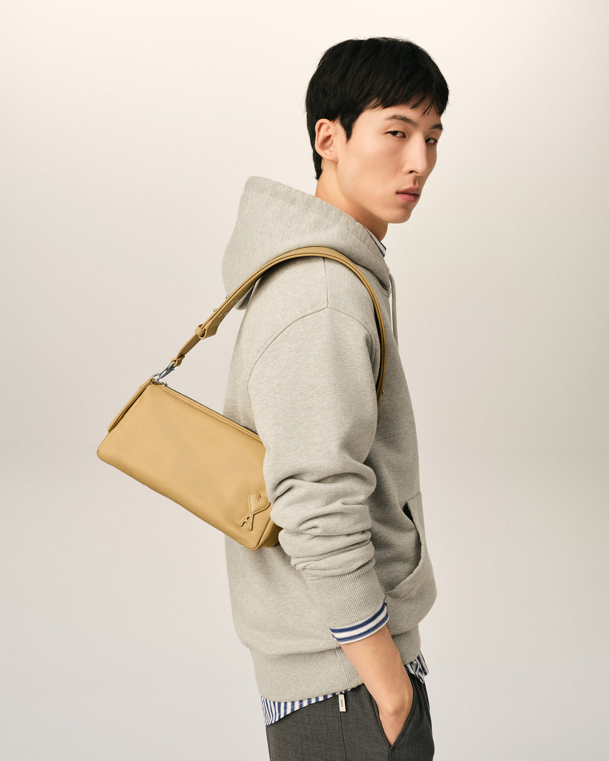 Borsa Marcel in nylon beige - 2