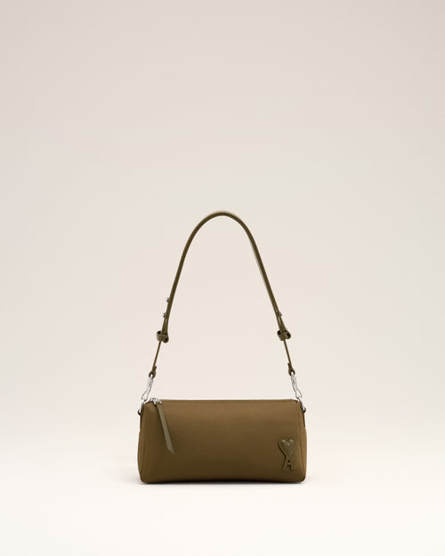 Borsa Marcel in nylon marrone - Donna - 7 - AMI Paris - Ami Paris