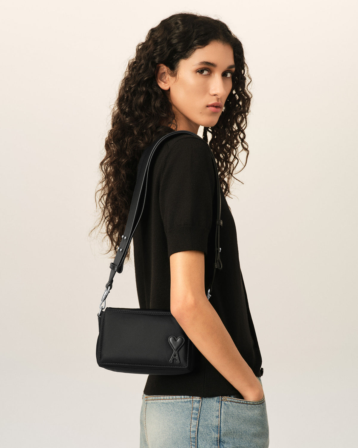 Sac lunch box Marcel noir en nylon - 8