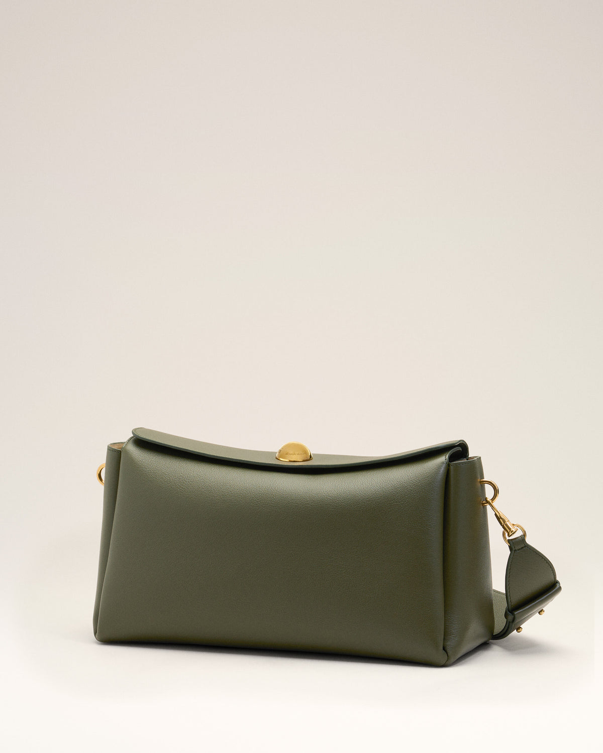 Sac Carrousel Moyen Vert en Cuir De Veau - 12