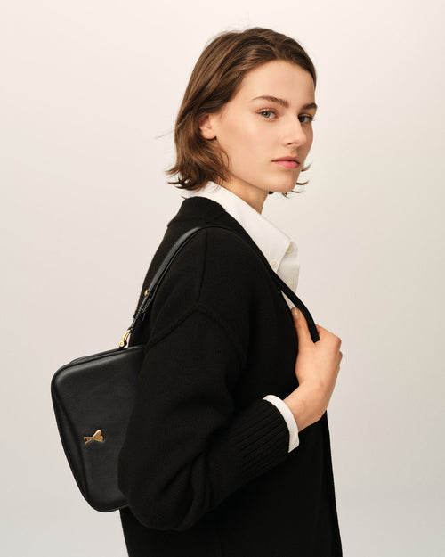 Black cowhide leather Paris Paris bag - Woman - 9 - AMI Paris - Ami Paris