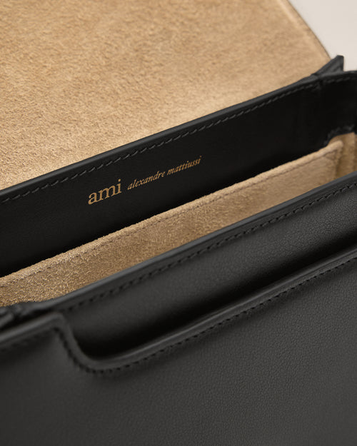 Black cowhide leather Paris Paris bag - Man - 6 - AMI Paris - Ami Paris