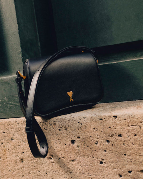 Black cowhide leather Paris Paris bag - Woman - 14 - AMI Paris - Ami Paris