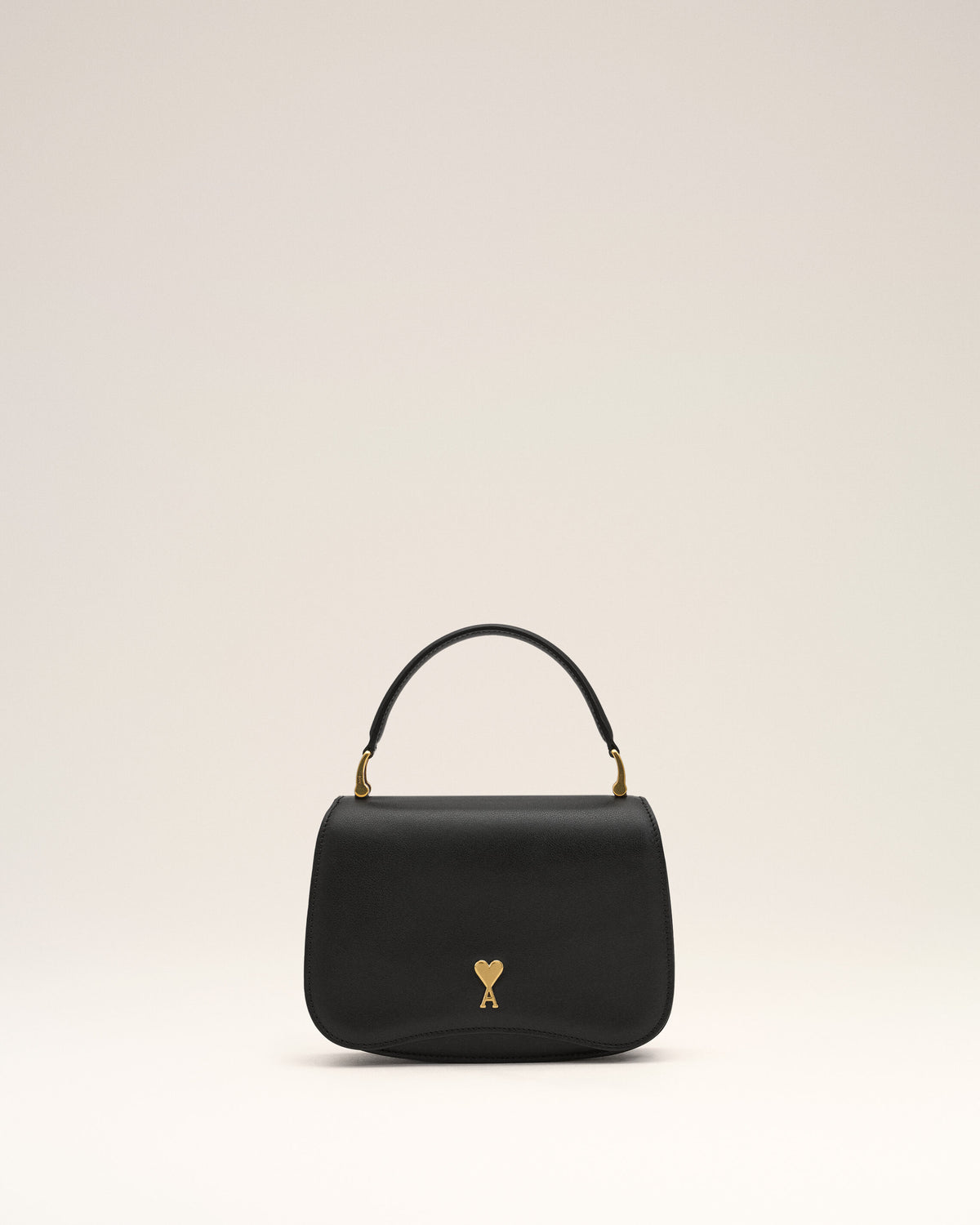 Black cowhide leather Paris Paris top handle bag - 8