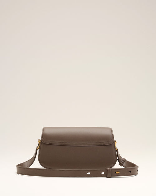Brown cowhide leather Paris Paris shoulder bag - Man - 4 - AMI Paris - Ami Paris