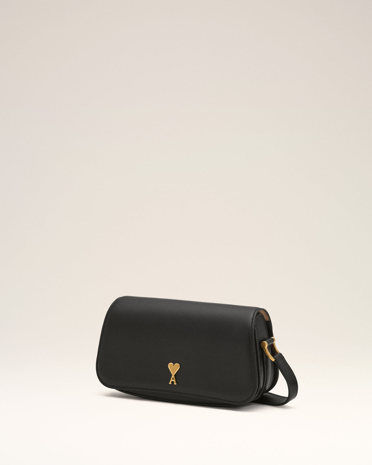 Black cowhide leather Paris Paris shoulder bag - 3