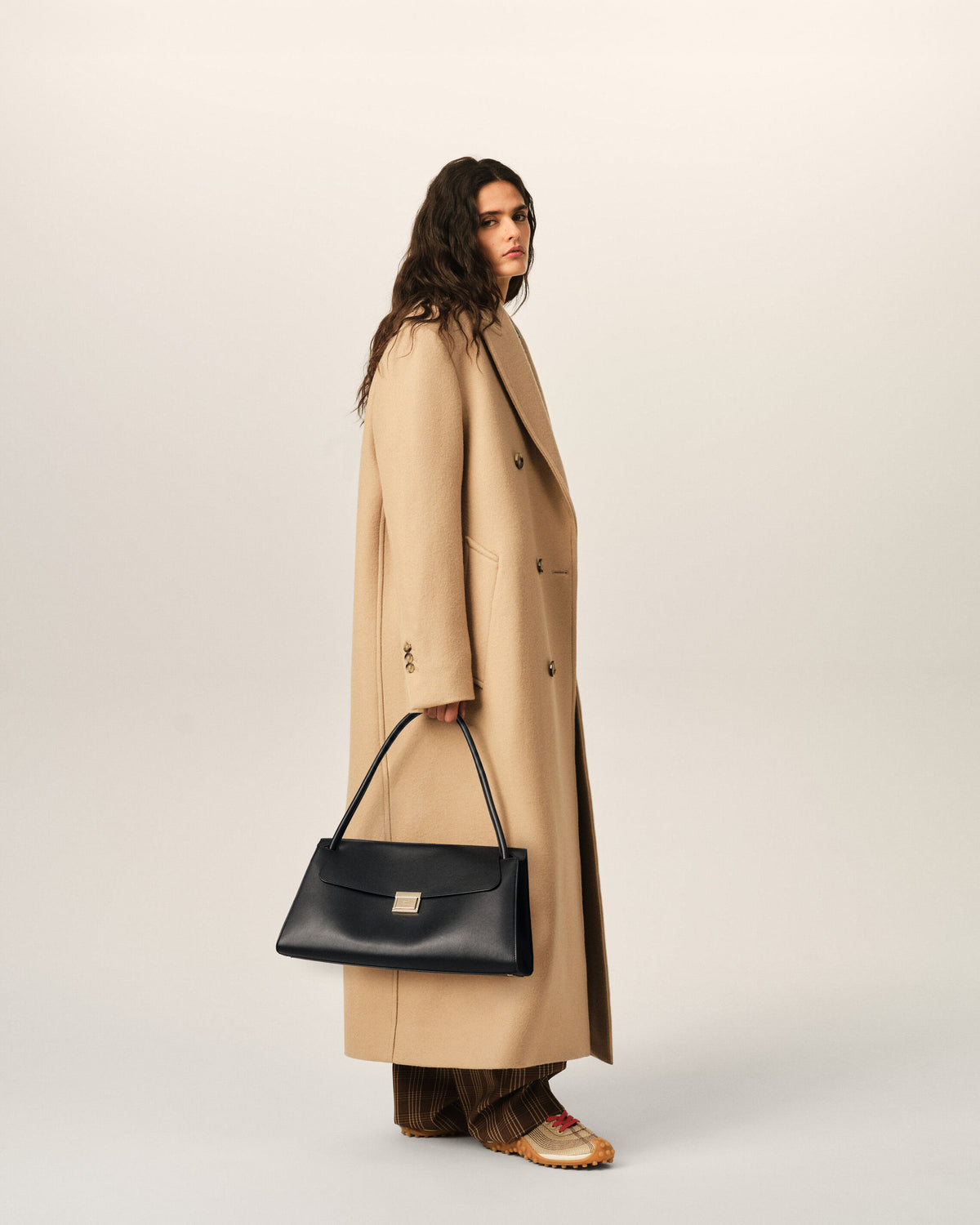 Sac Mimi Noir en Cuir veau - 8