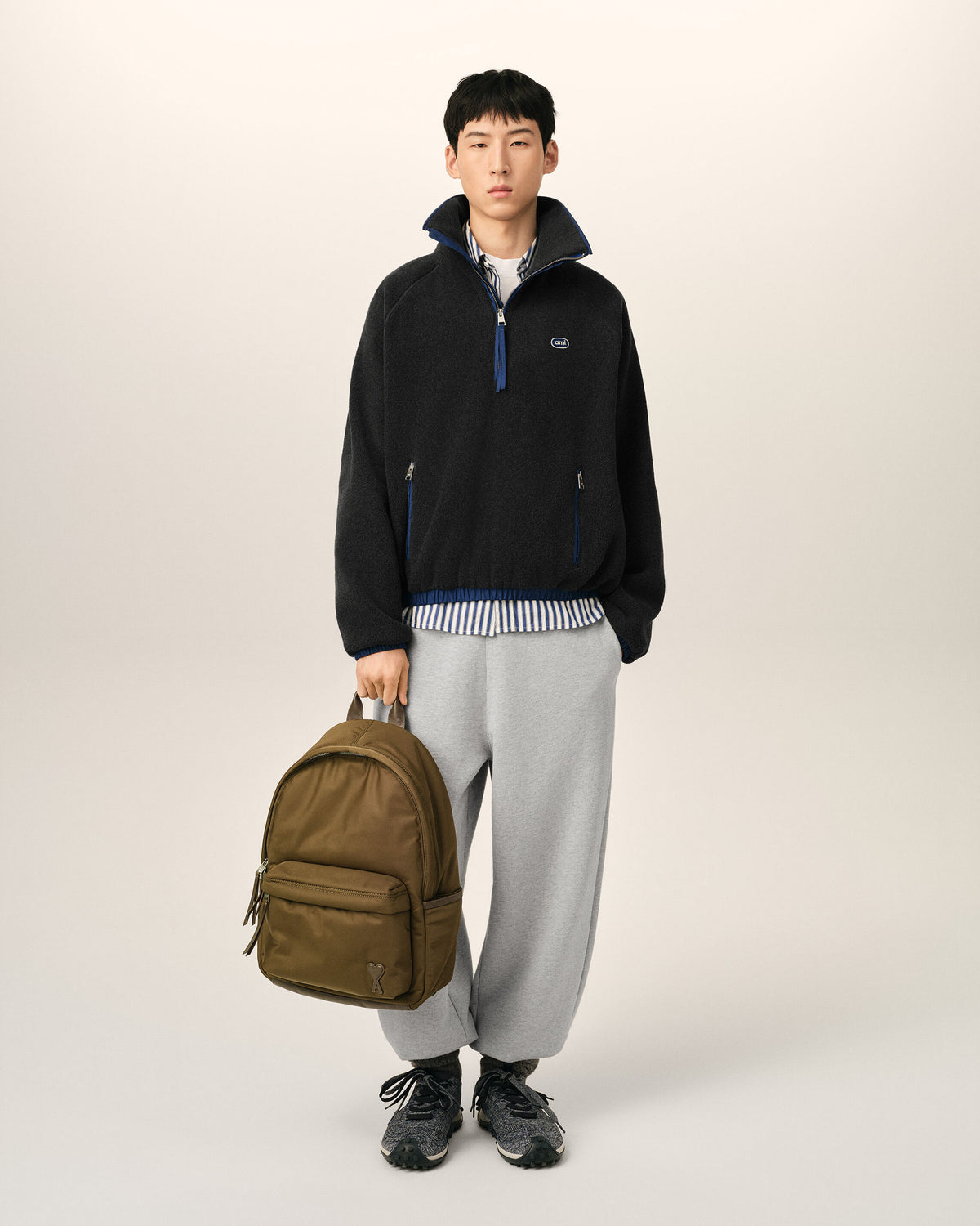 Sac à dos Marcel marron en nylon - 2