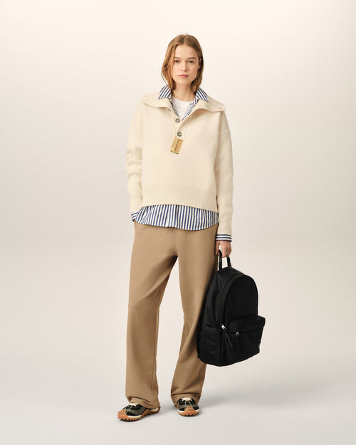 Zaino Marcel in nylon nero - Donna - 7 - AMI Paris - Ami Paris