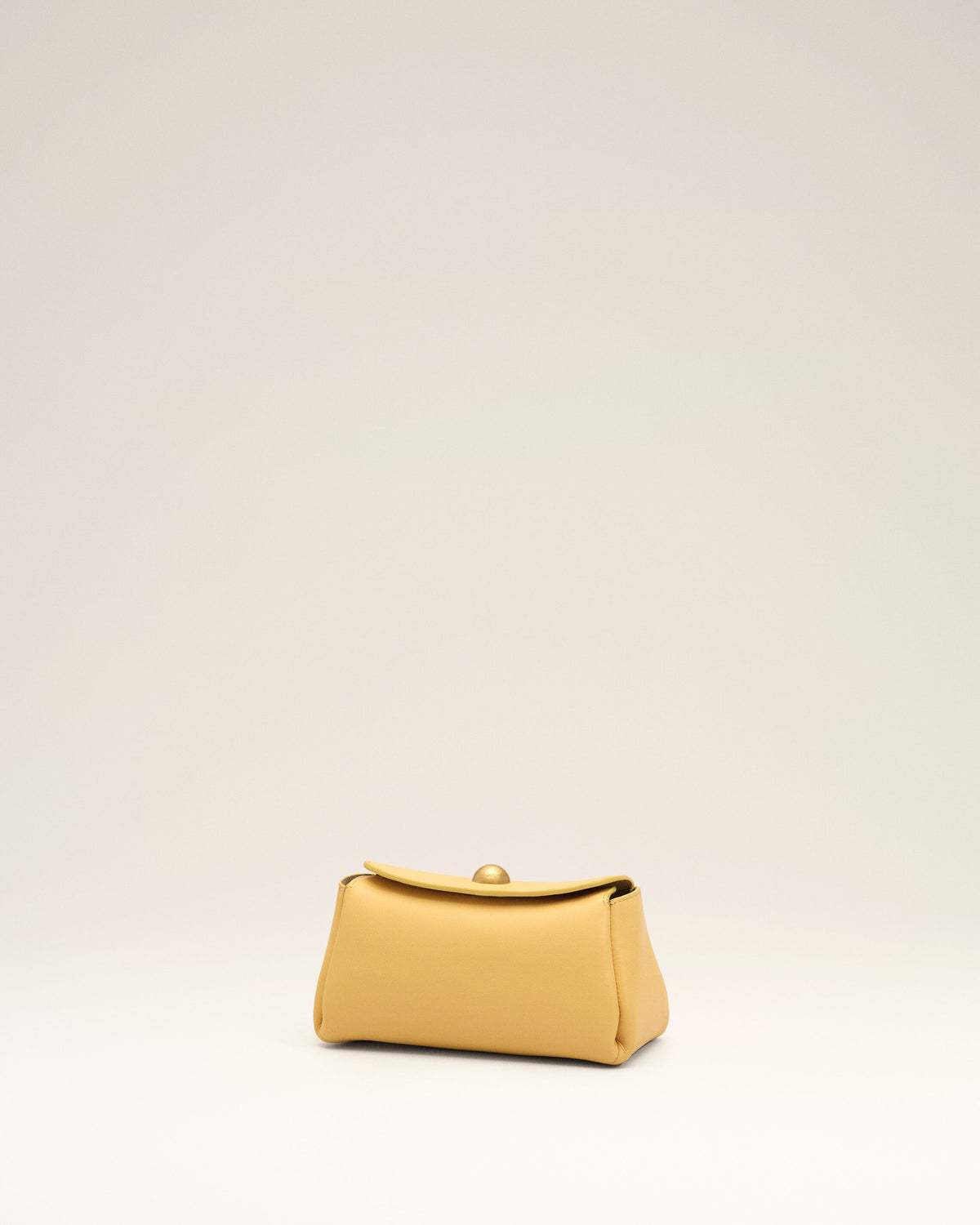 Mini Sac Carrousel jaune en cuir de veau - 4