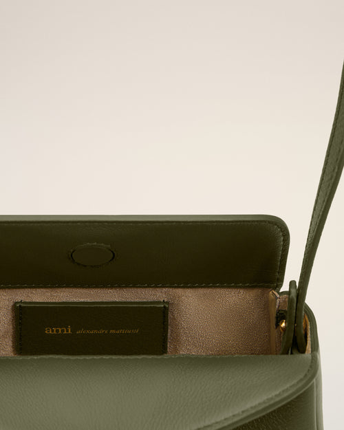 Green Cow Leather Mini Carrousel Bag - Woman - 16 - AMI Paris - Ami Paris