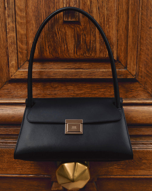 Petit Sac Mimi Noir en Cuir De Veau - Femme - 14 - AMI Paris - Ami Paris