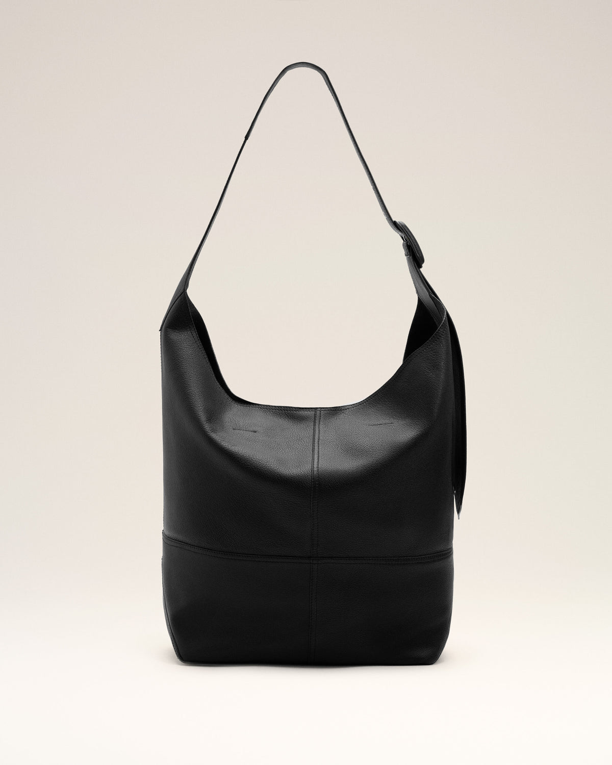 Sac Porte Croisé Etienne Noir en Cuir De Taurillon - 10