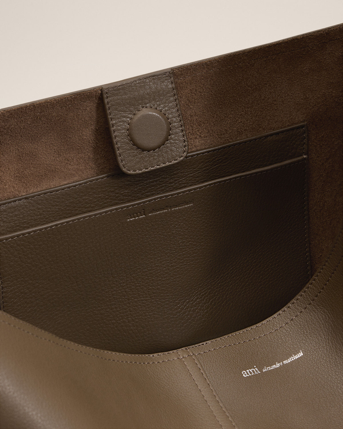Brown taurillon leather Etienne crossbody bag - 12