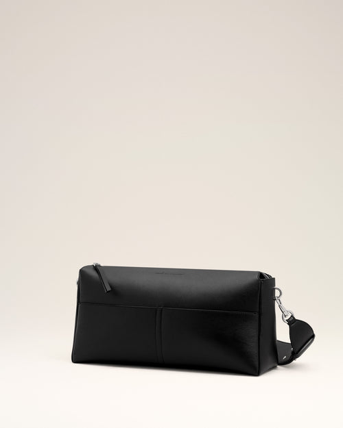 Carrousel Zipped Bag aus schwarzem Kalbsleder - Damen - 11 - AMI Paris - Ami Paris