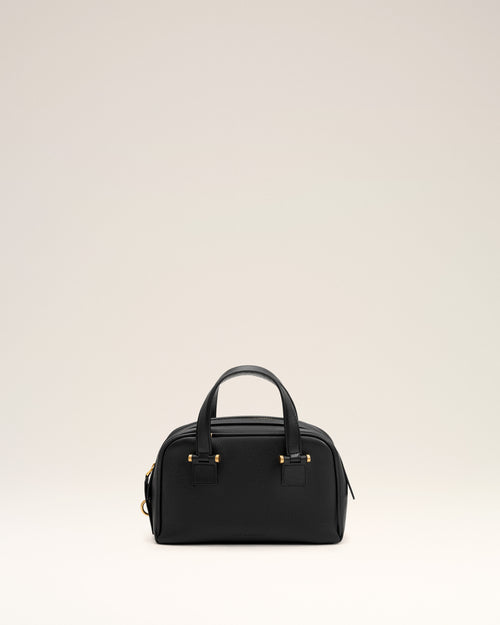 Small black cowhide leather Georges bowling bag - Woman - 9 - AMI Paris - Ami Paris