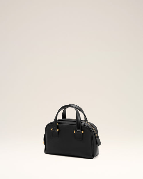 Small black cowhide leather Georges bowling bag - Woman - 12 - AMI Paris - Ami Paris
