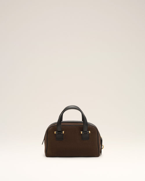 Small brown cow leather Georges bowling bag - Man - 5 - AMI Paris - Ami Paris