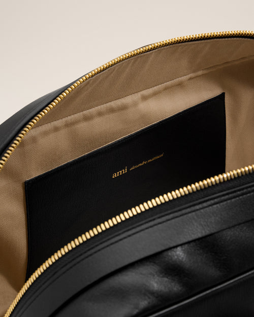 Borsa bowling Georges in pelle di vitello nera - Donna - 12 - AMI Paris - Ami Paris
