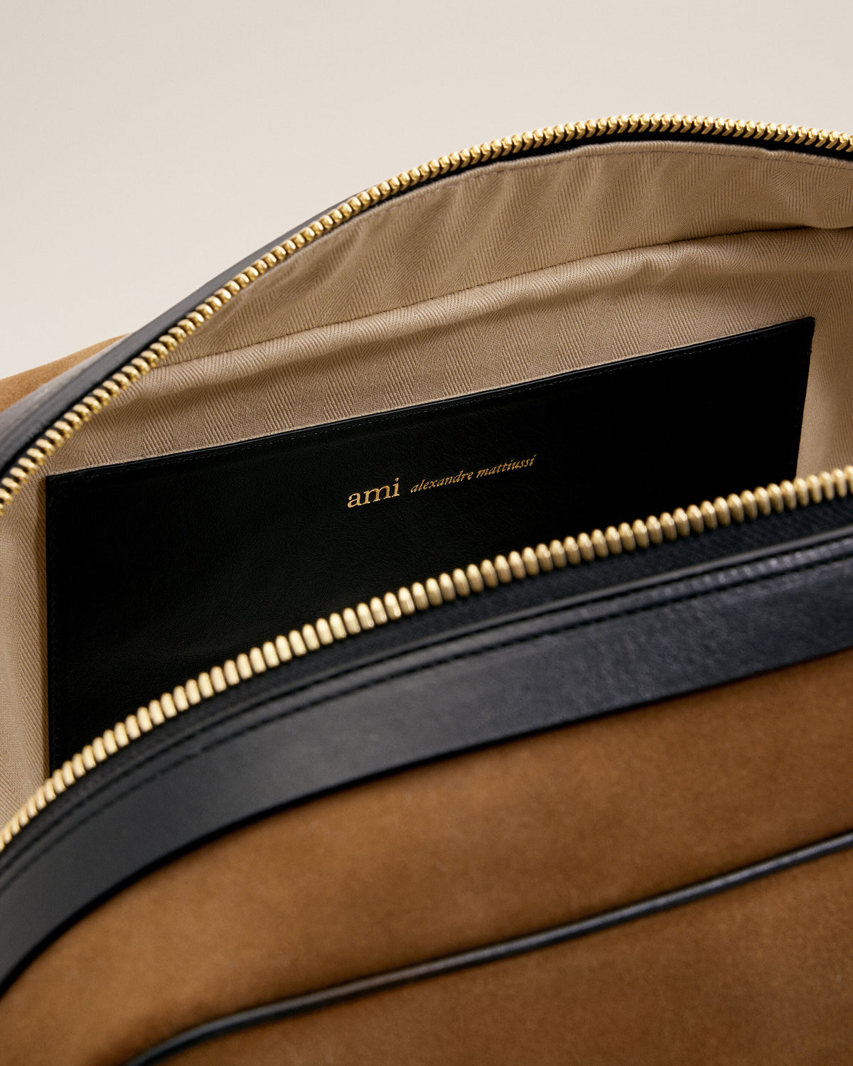 Sac bowling Georges marron en cuir de veau - 13