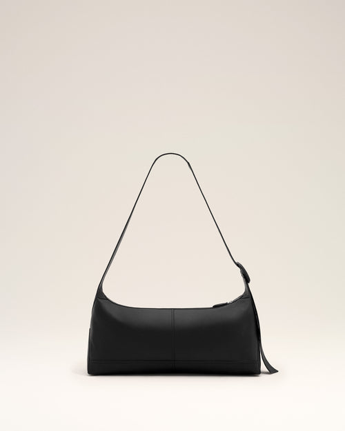 Petit sac crossbody Etienne noir en cuir de taurillon - Femme - 11 - AMI Paris - Ami Paris