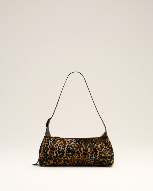 Small cowhide leather leopard printed Etienne crossbody bag - Woman - 8 - AMI Paris - Ami Paris