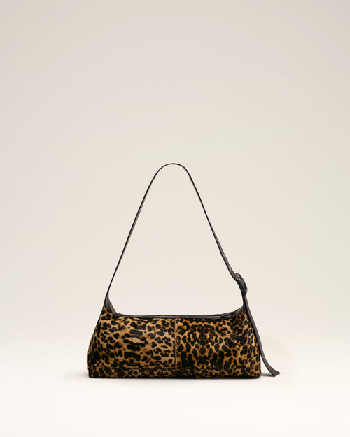 Small cowhide leather leopard printed Etienne crossbody bag - Man - 4 - AMI Paris - Ami Paris