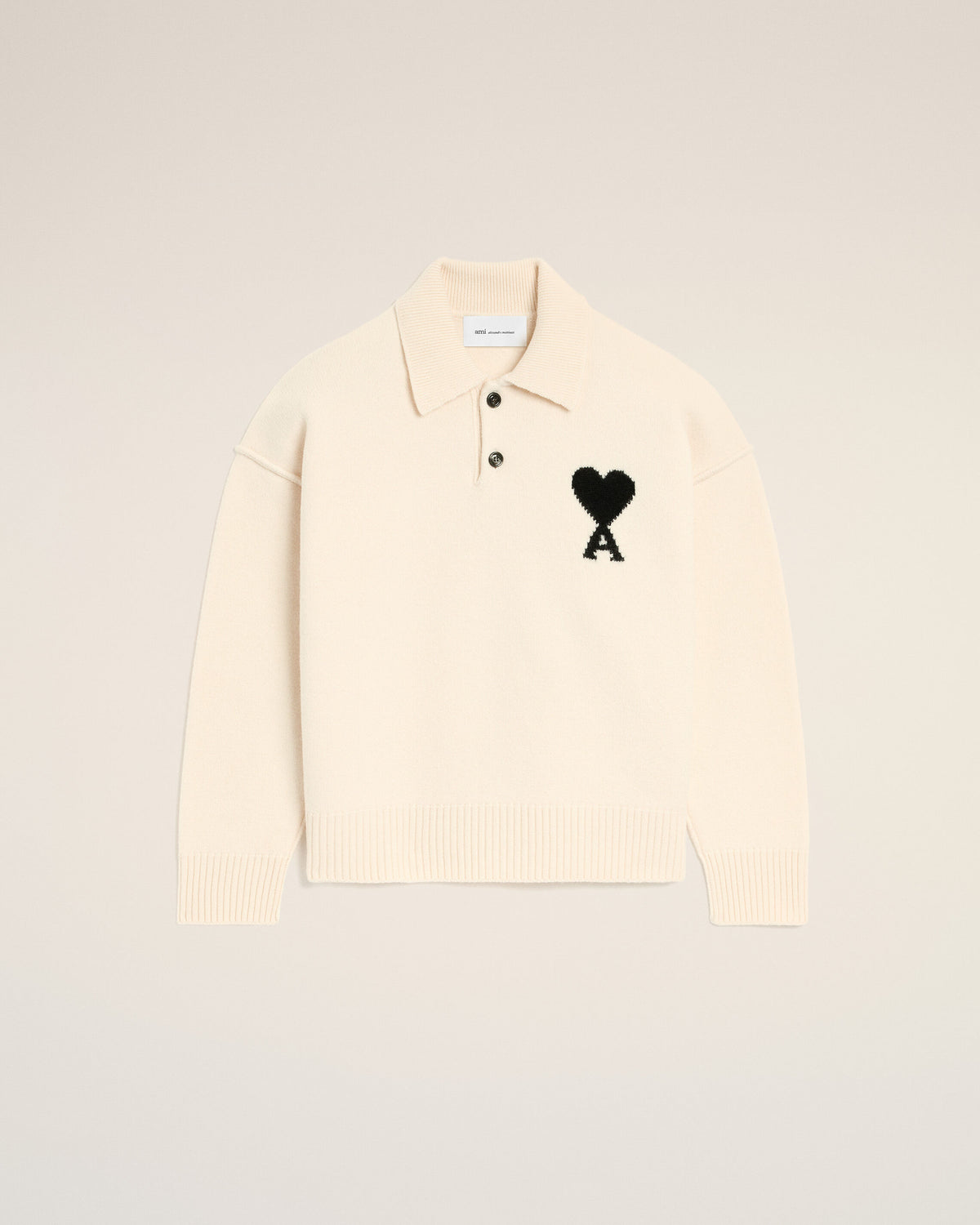 Polo Ami de Cœur in lana bianca - 1