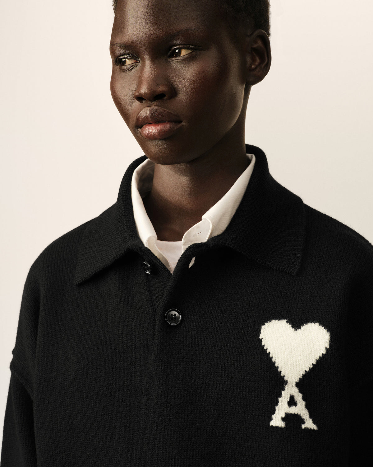 Polo Ami de Cœur in lana nera - 10