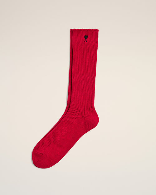 Chaussettes noires en coton Ami de Coeur - 1 - Ami Paris