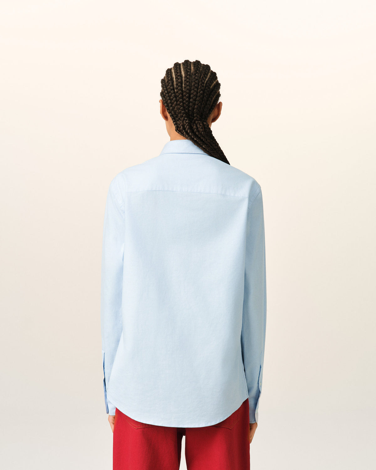 Blue cotton shirt with Ami de Coeur - 11
