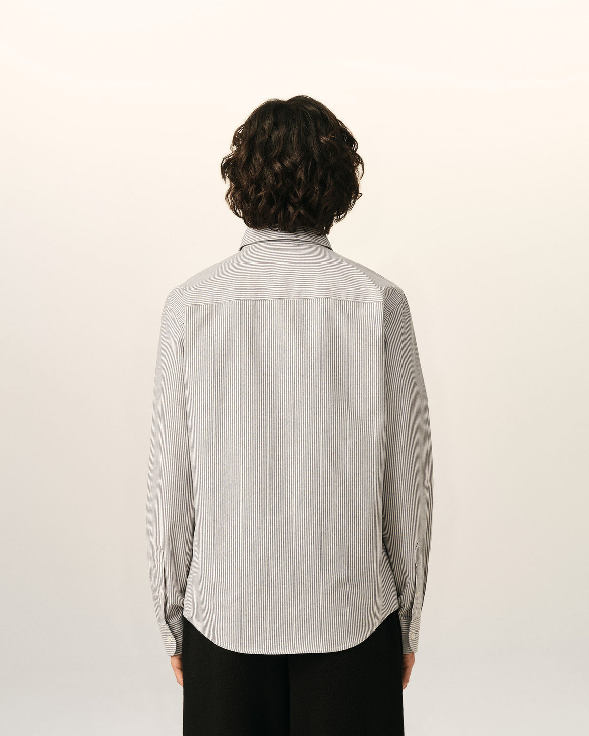 Black striped cotton shirt with Ami de Coeur - 5