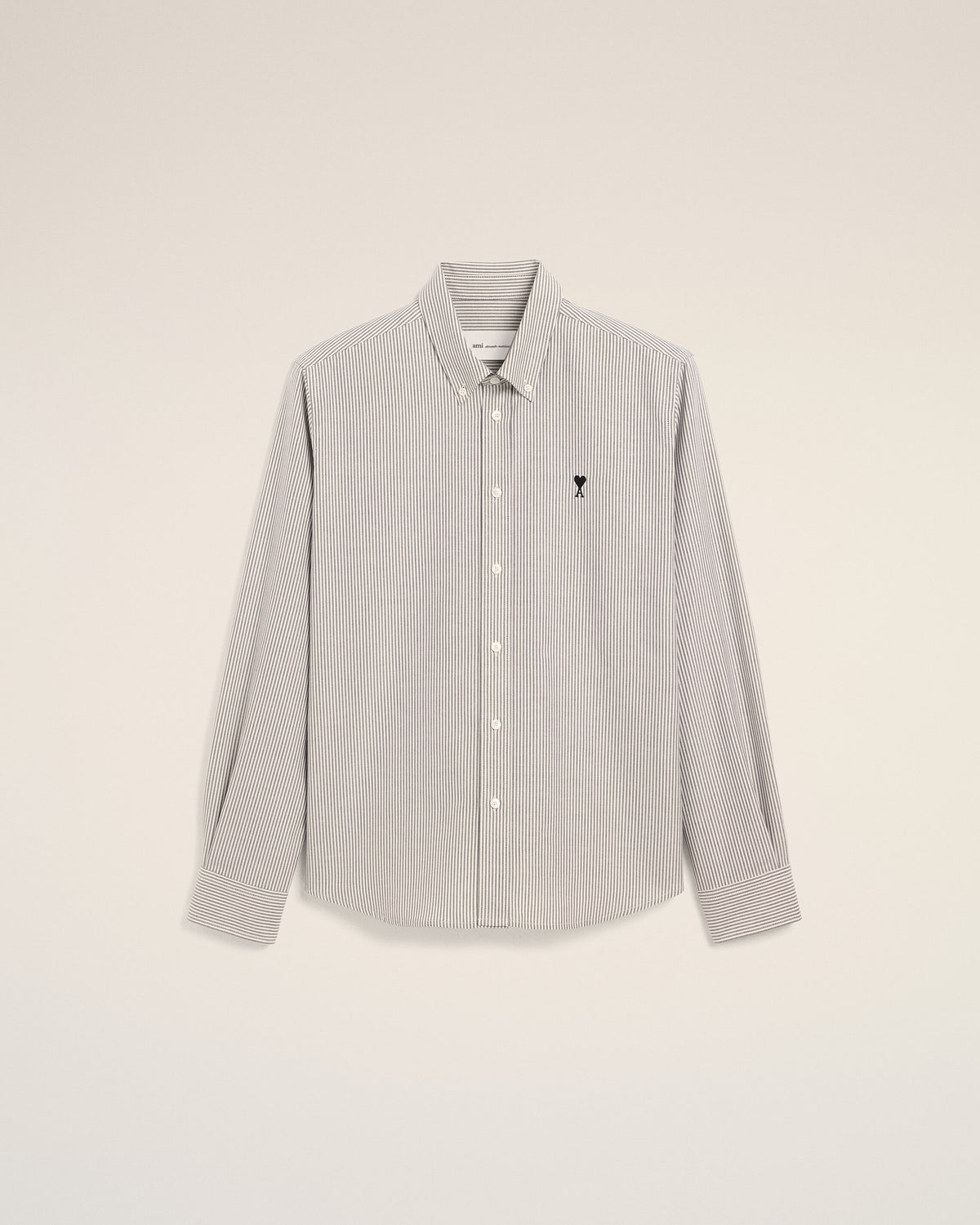 Black striped cotton shirt with Ami de Coeur - 7