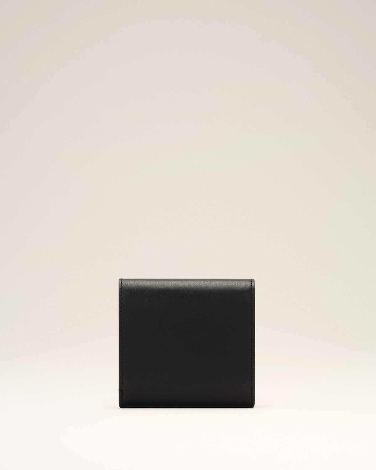 Black Paris Paris cowhide leather compact wallet - 2
