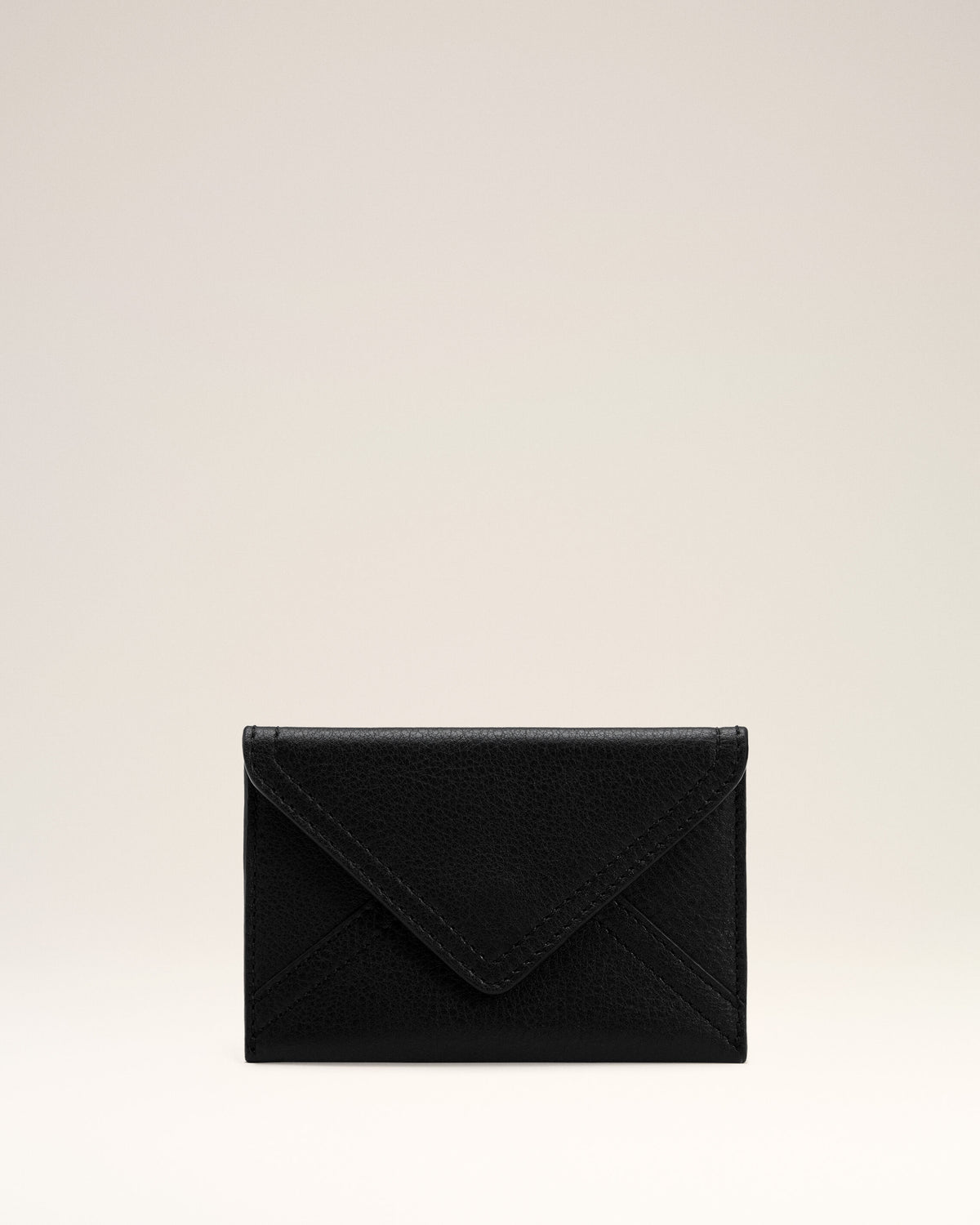 Black Etienne Taurillon Leather Envelope Card Holder - 1