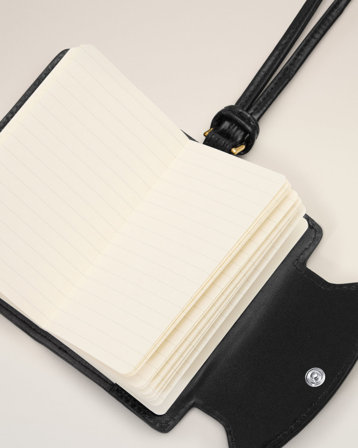 Black Mimi cow leather notebook holder - 3
