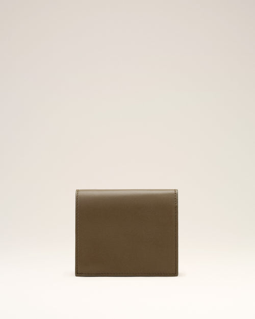 Portafoglio bifold Ami de Cœur in pelle di vitello marrone - Uomo - 2 - AMI Paris - Ami Paris